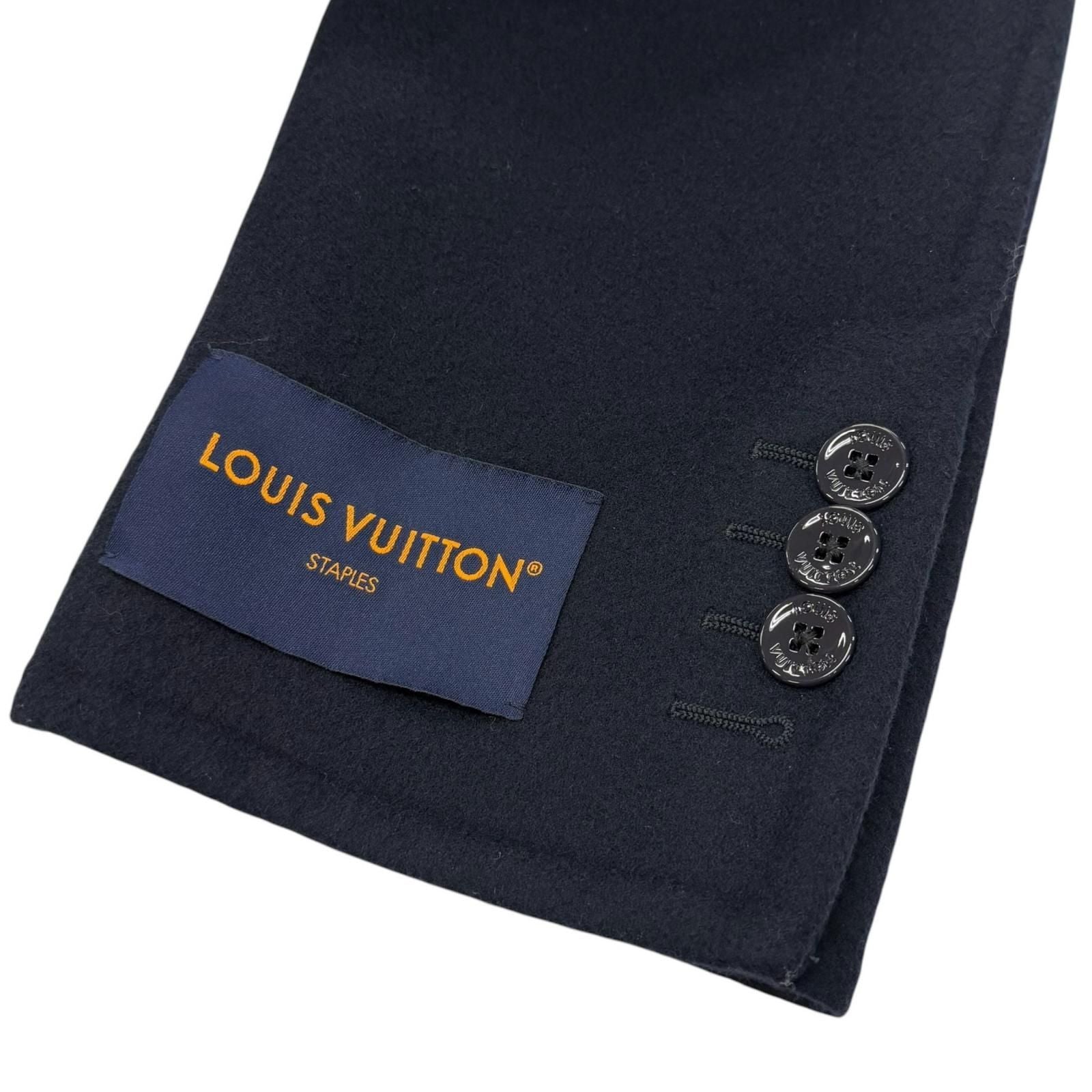 Louis Vuitton Monogram Giant Hooded Scarf Wool Chesterfield Coat — view 8