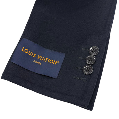 Louis Vuitton Monogram Giant Hooded Scarf Wool Chesterfield Coat — view 8