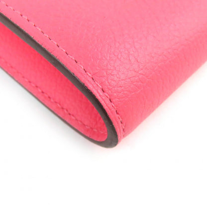 Hermes Constance Slim Evercolor Rose Azalea Silver Compact Wallet Recommended — view 5