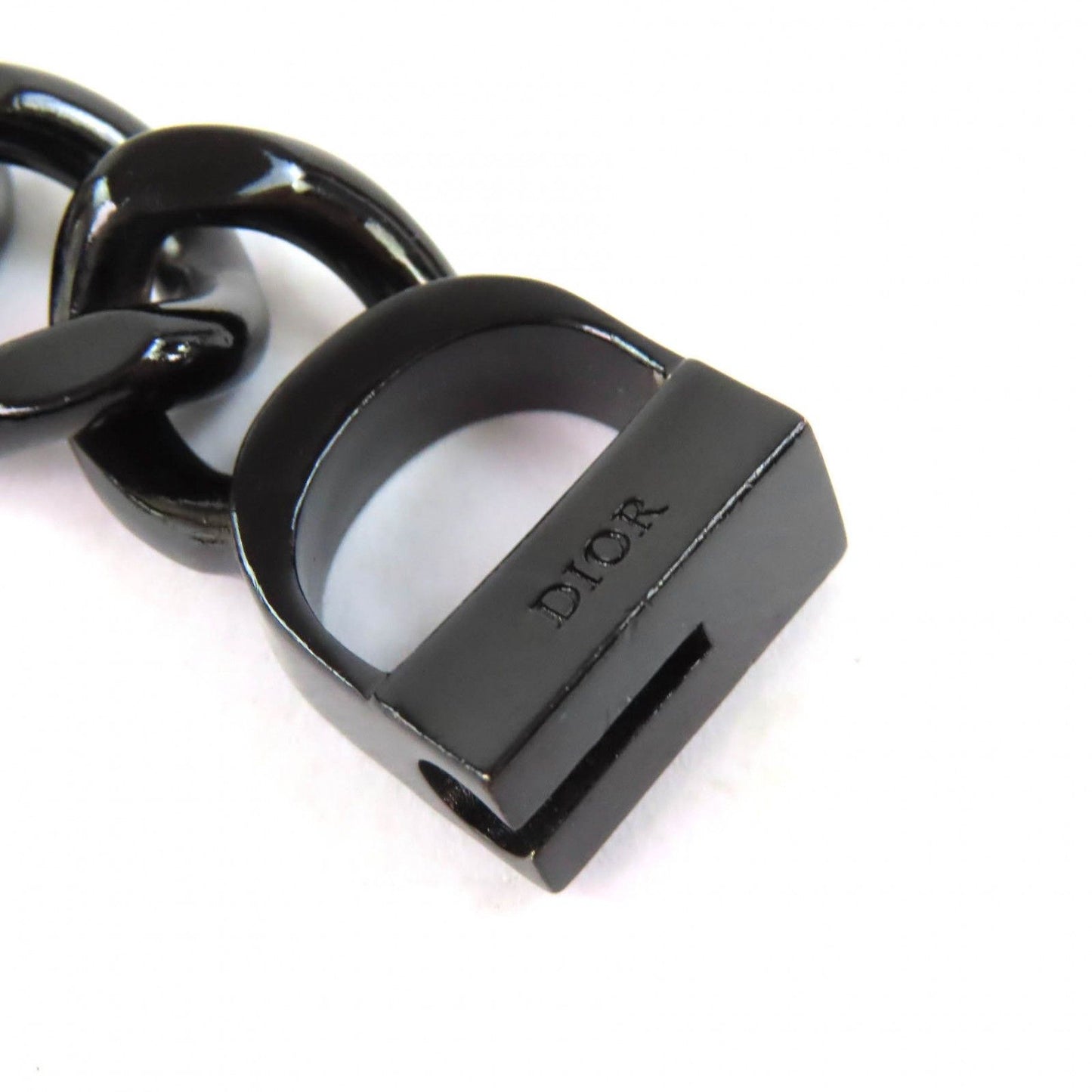 Dior CD Icon Chain Link Bracelet Black Recommended — view 6