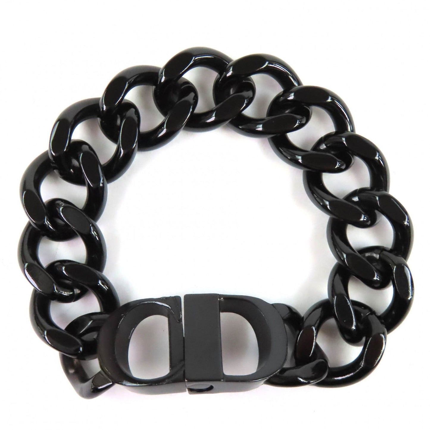 Dior CD Icon Chain Link Bracelet Black Recommended