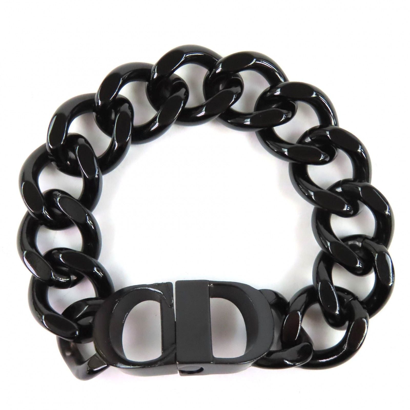 Dior CD Icon Chain Link Bracelet Black Recommended