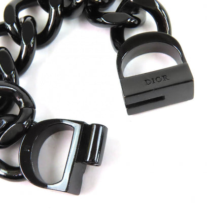 Dior CD Icon Chain Link Bracelet Black Recommended — view 5