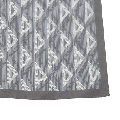 Dior Homme Silk 100% CD Diamond Pocket Square Scarf Handkerchief Gray — view 3