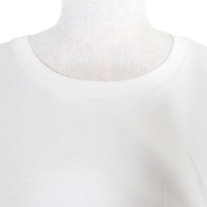 Celine Cotton 100% Triomphe Embroidery Short Sleeve T-Shirt White — view 4