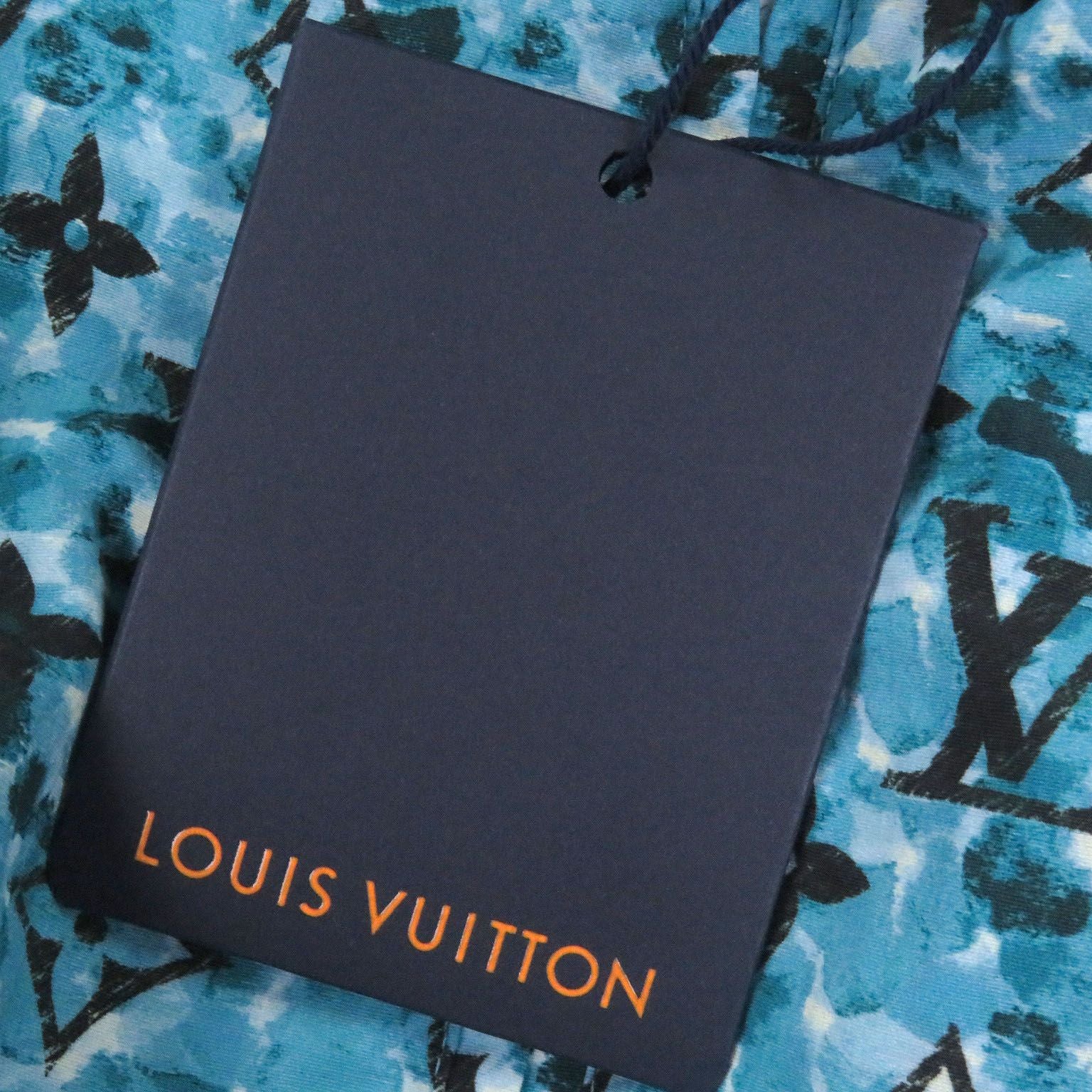 Louis Vuitton Monogram Printed Windbreaker Jacket Blue 48 — view 7