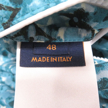 Louis Vuitton Monogram Printed Windbreaker Jacket Blue 48 — view 8