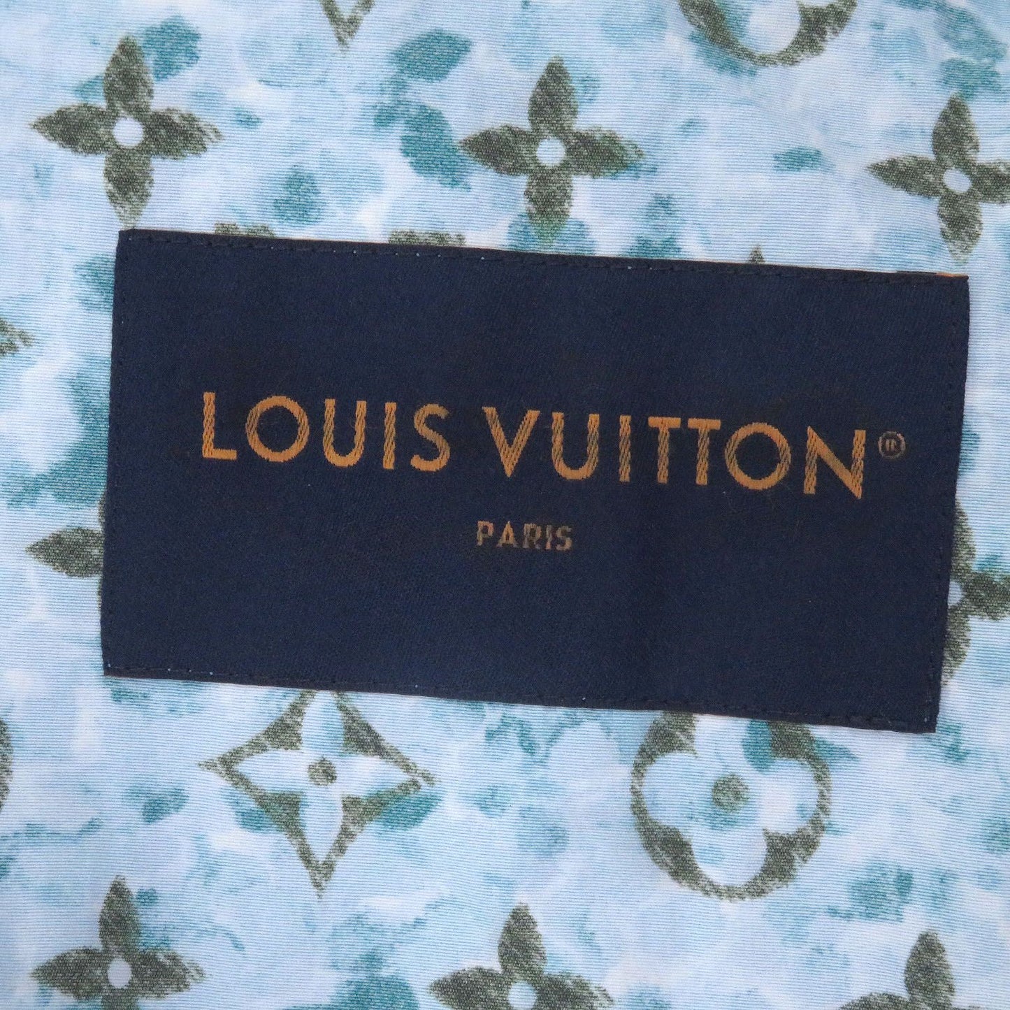 Louis Vuitton Monogram Printed Windbreaker Jacket Blue 48 — view 6