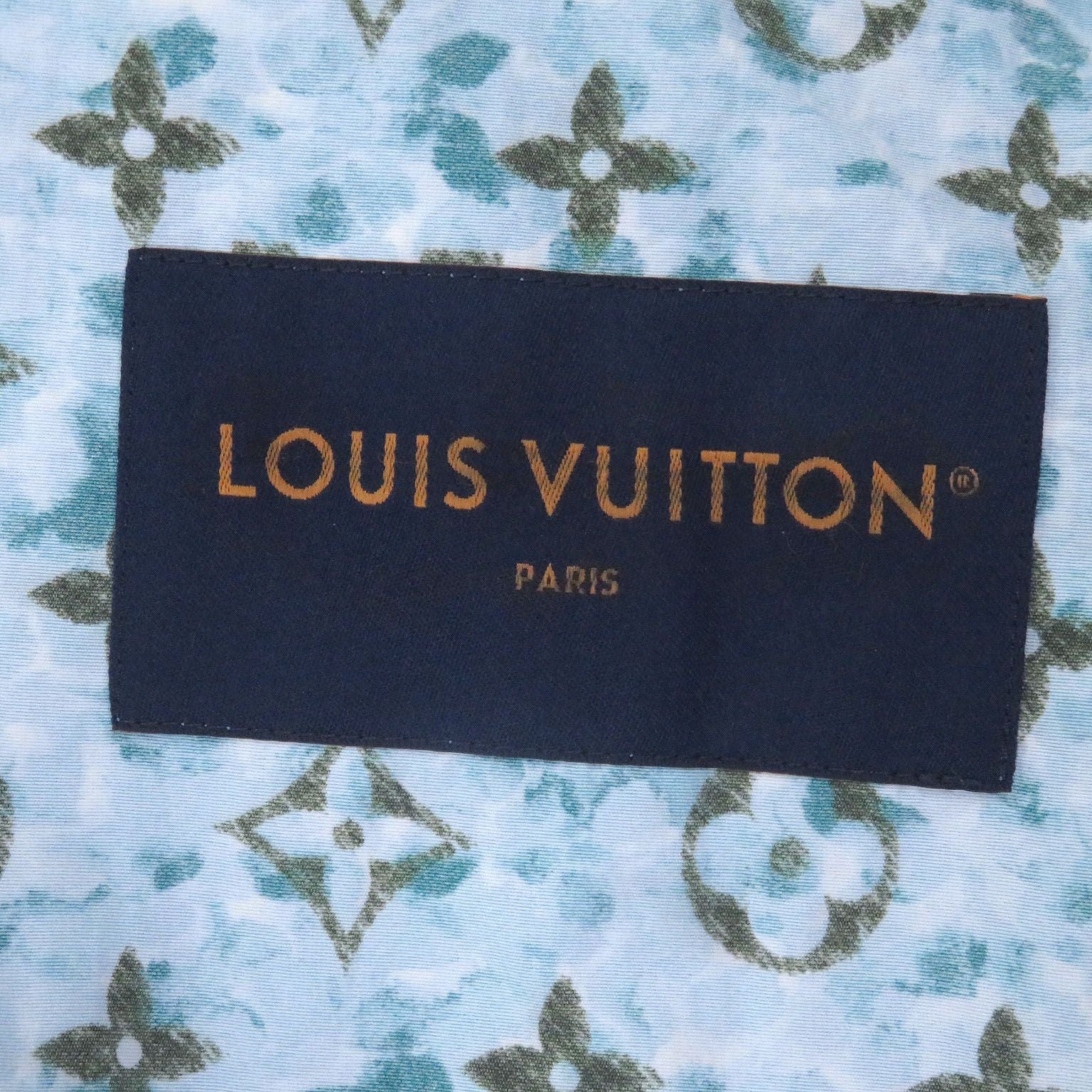 Louis Vuitton Monogram Printed Windbreaker Jacket Blue 48 — view 6