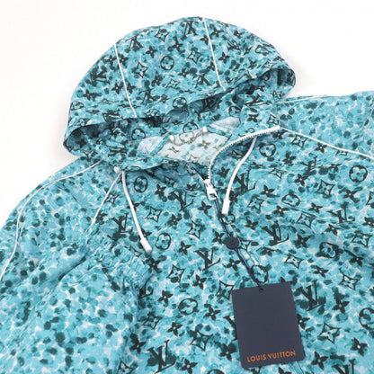 Louis Vuitton Monogram Printed Windbreaker Jacket Blue 48 — view 2