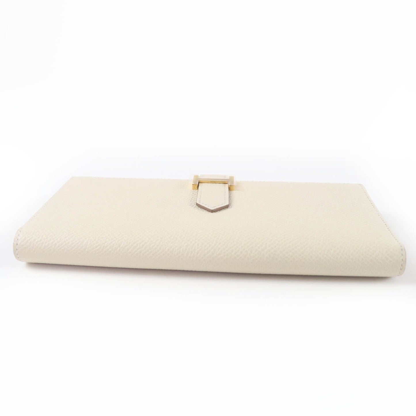 Hermes Bearn Souffle Chevre Misor Nata Gold Wallet — view 4