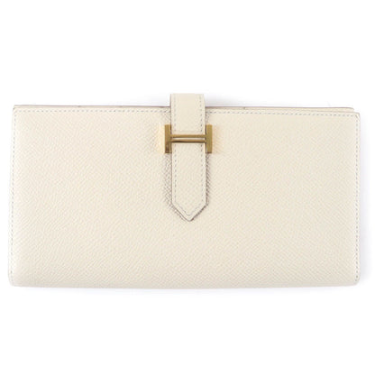 Hermes Bearn Souffle Chevre Misor Nata Gold Wallet