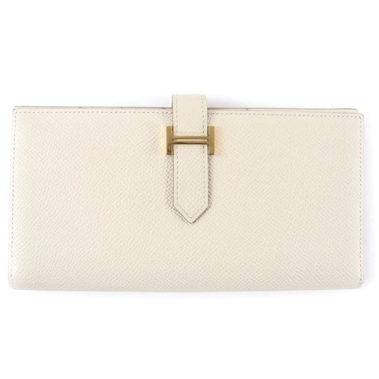 Hermes Bearn Souffle Chevre Misor Nata Gold Wallet