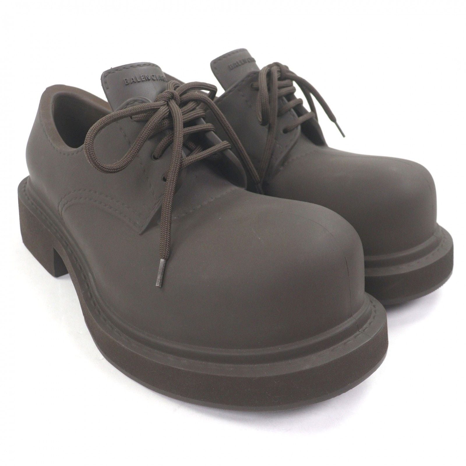 Balenciaga Steroid Derby Lace Up Shoes Brown — view 3