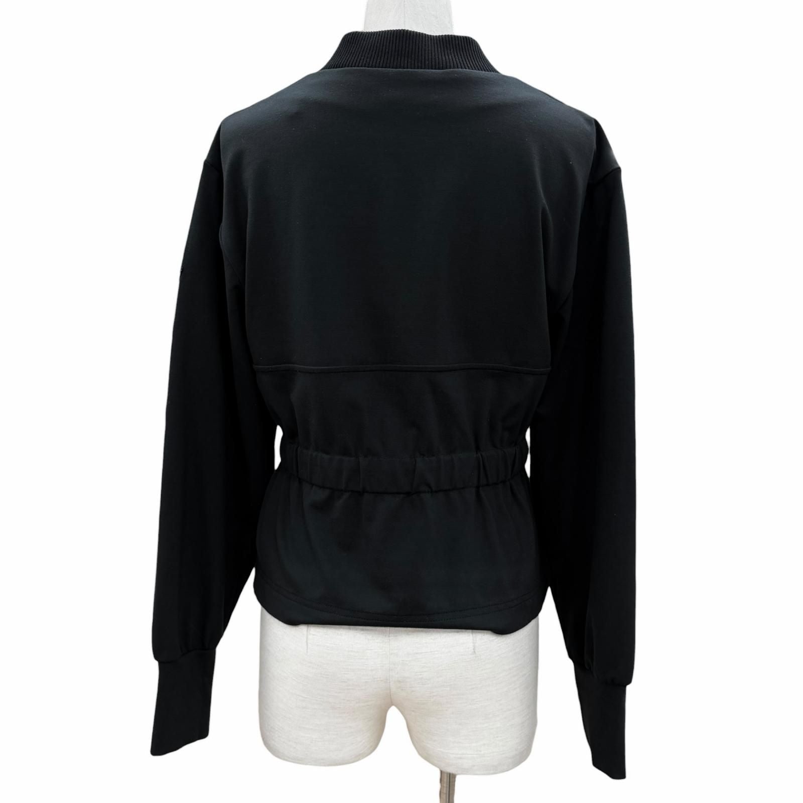 Moncler Double Zip Logo Patch Stretch Jacket Black XS — view 3