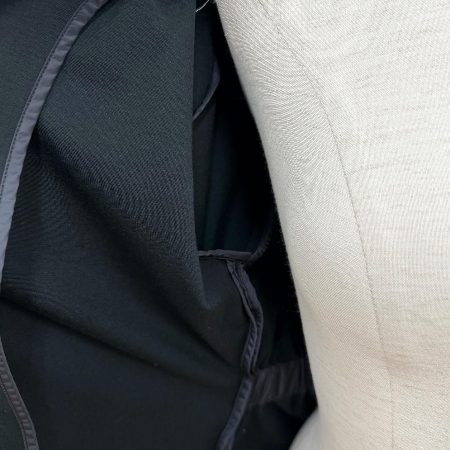 Moncler Double Zip Logo Patch Stretch Jacket Black XS — view 5