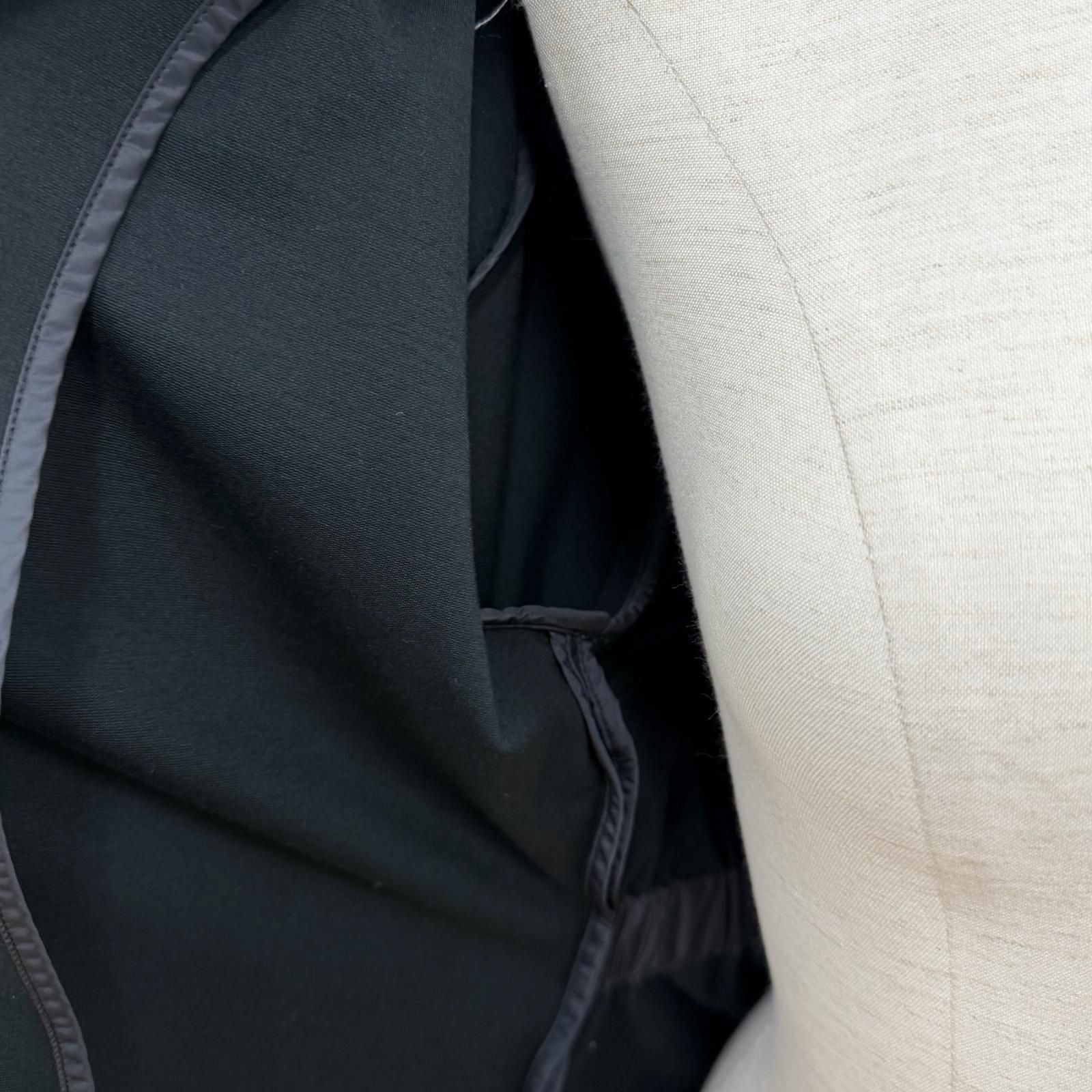 Moncler Double Zip Logo Patch Stretch Jacket Black XS — view 5