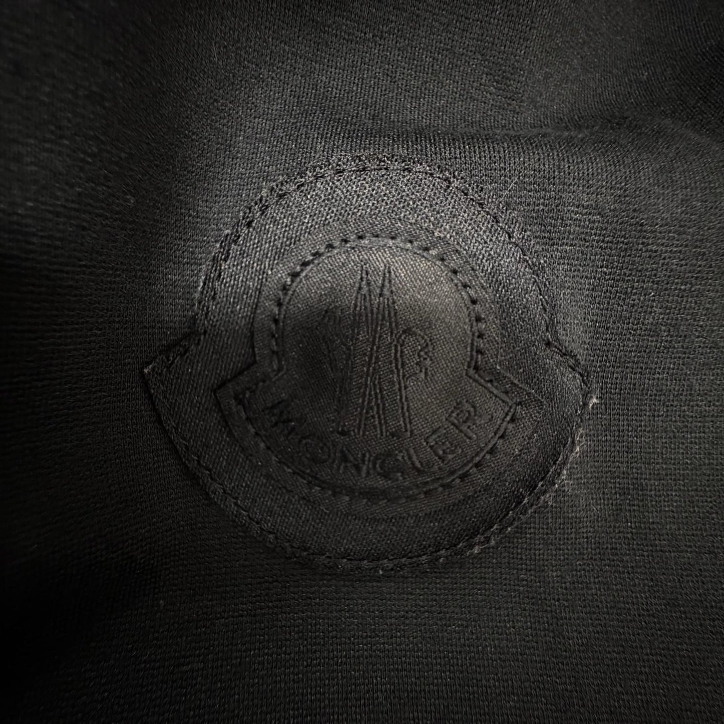 Moncler Double Zip Logo Patch Stretch Jacket Black XS — view 6
