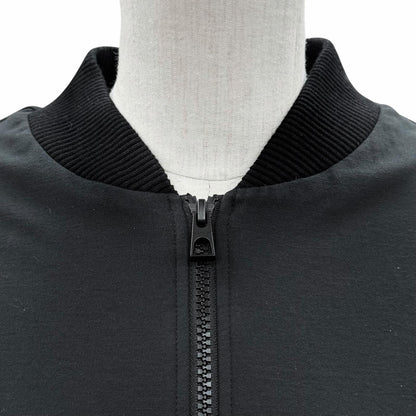 Moncler Double Zip Logo Patch Stretch Jacket Black XS — view 4