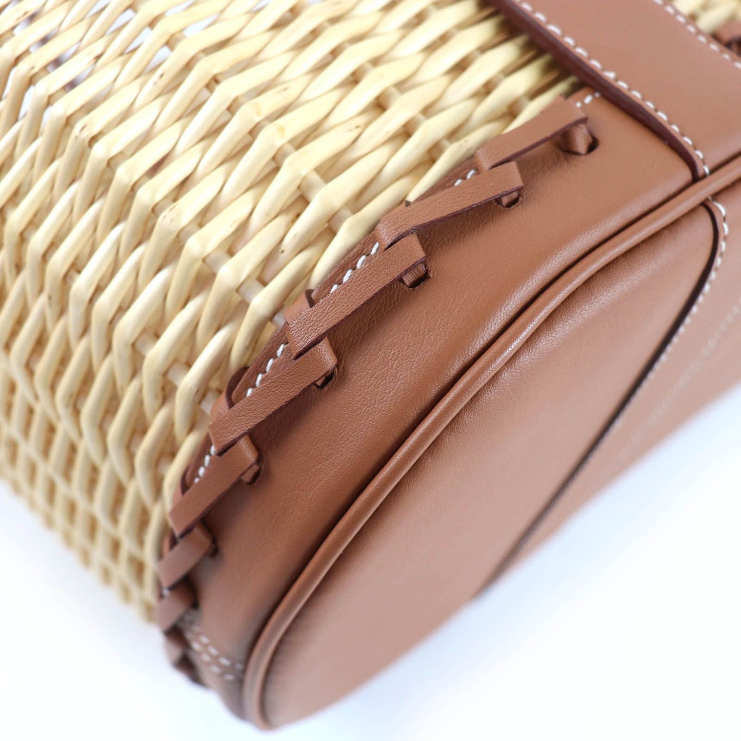 Hermes Garden Picnic Party PM Swift Natural Gold Handbag — view 7