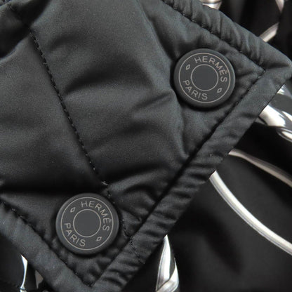 Hermes la Promenade du Matin Morning Walk Reversible Down Jacket Coat Black — view 9