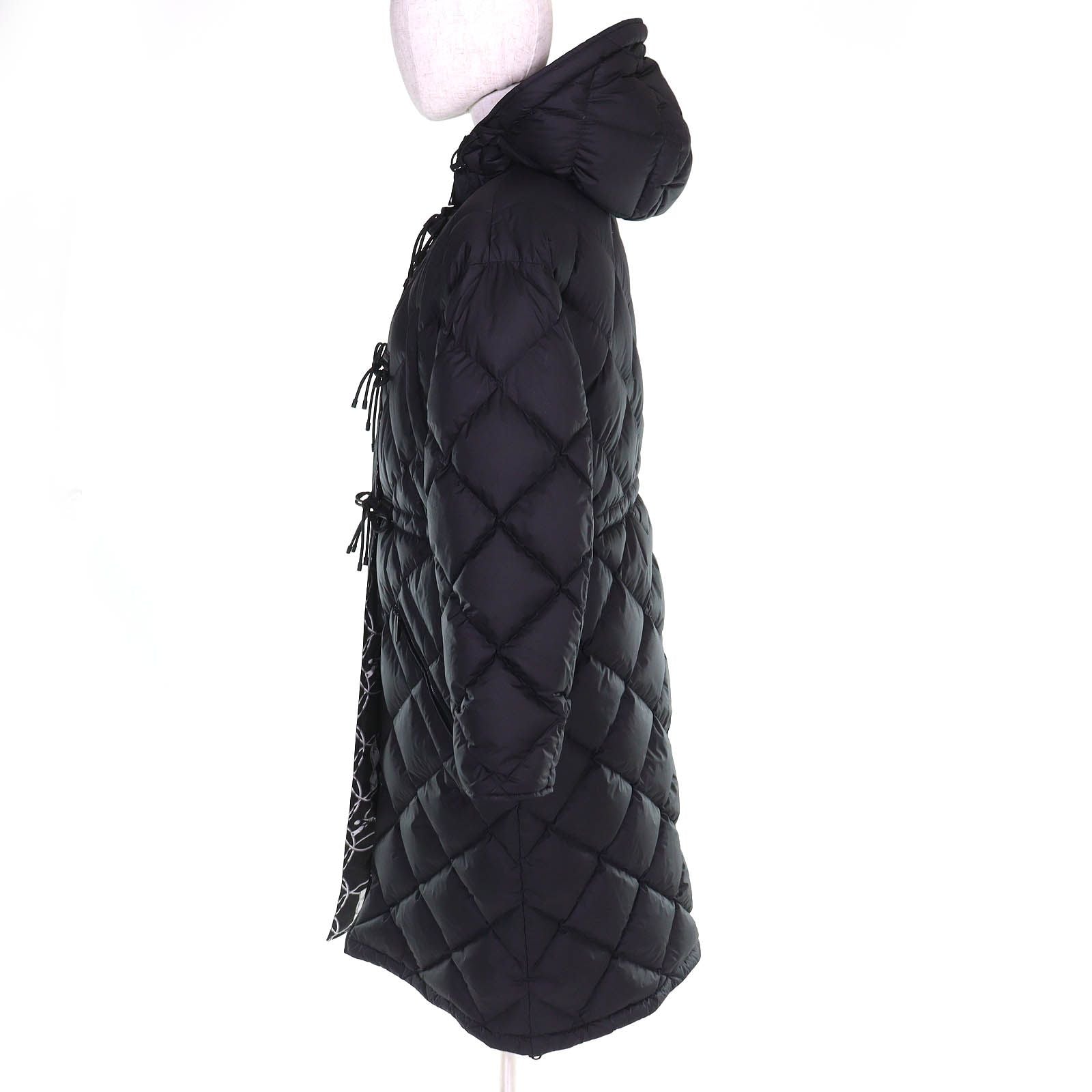 Hermes la Promenade du Matin Morning Walk Reversible Down Jacket Coat Black — view 3