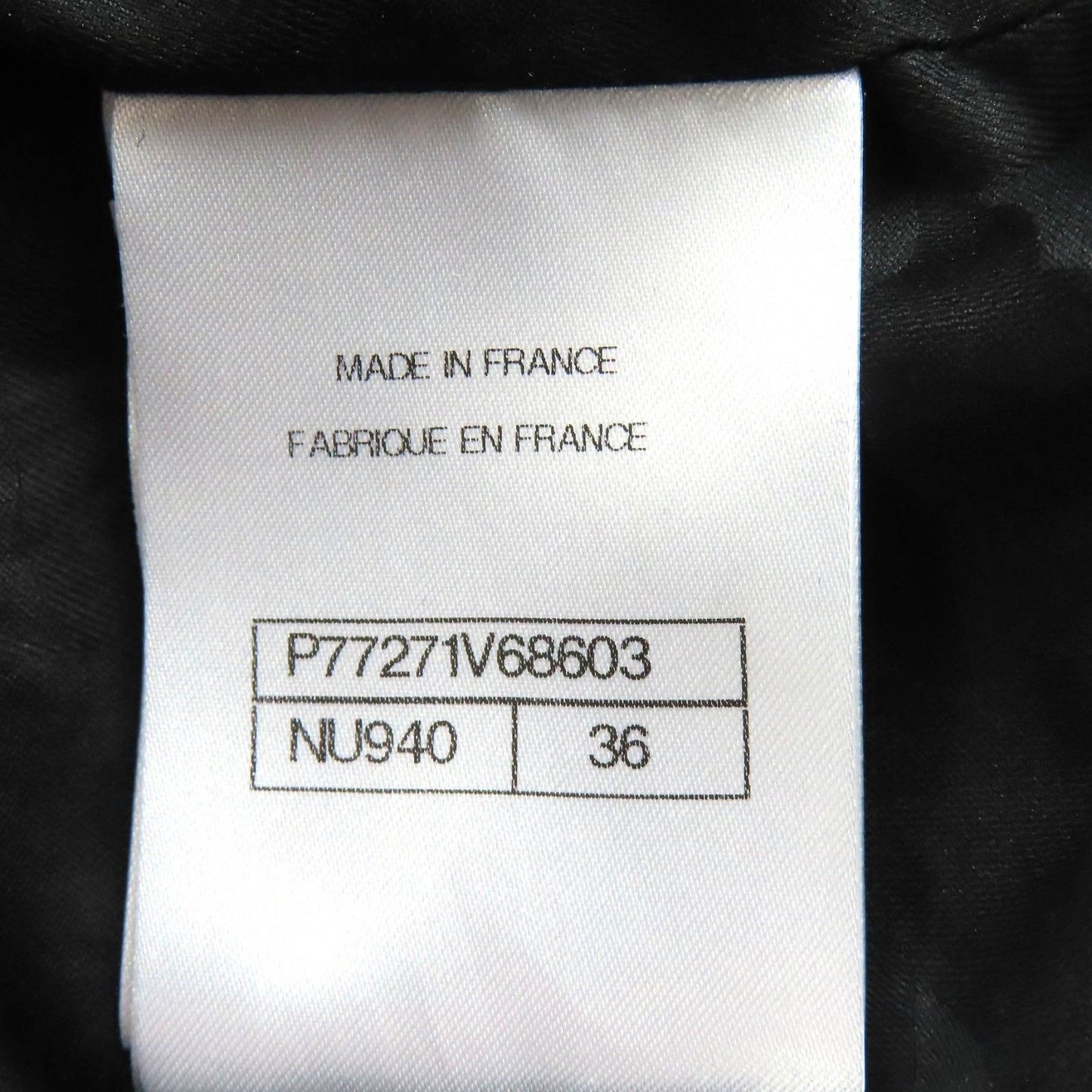 Chanel Wool CC Logo Flower Button Plaid Stitch Belted Coat Black Multicolor 36 — view 9