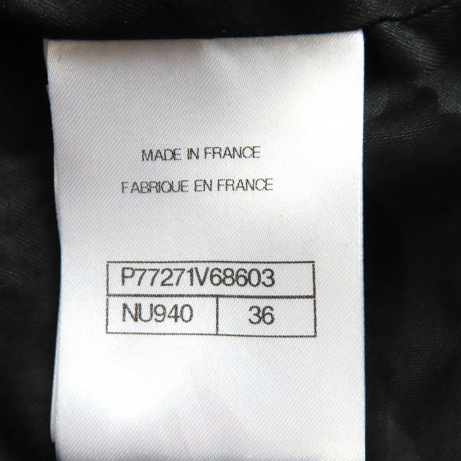 Chanel Wool CC Logo Flower Button Plaid Stitch Belted Coat Black Multicolor 36 — view 9