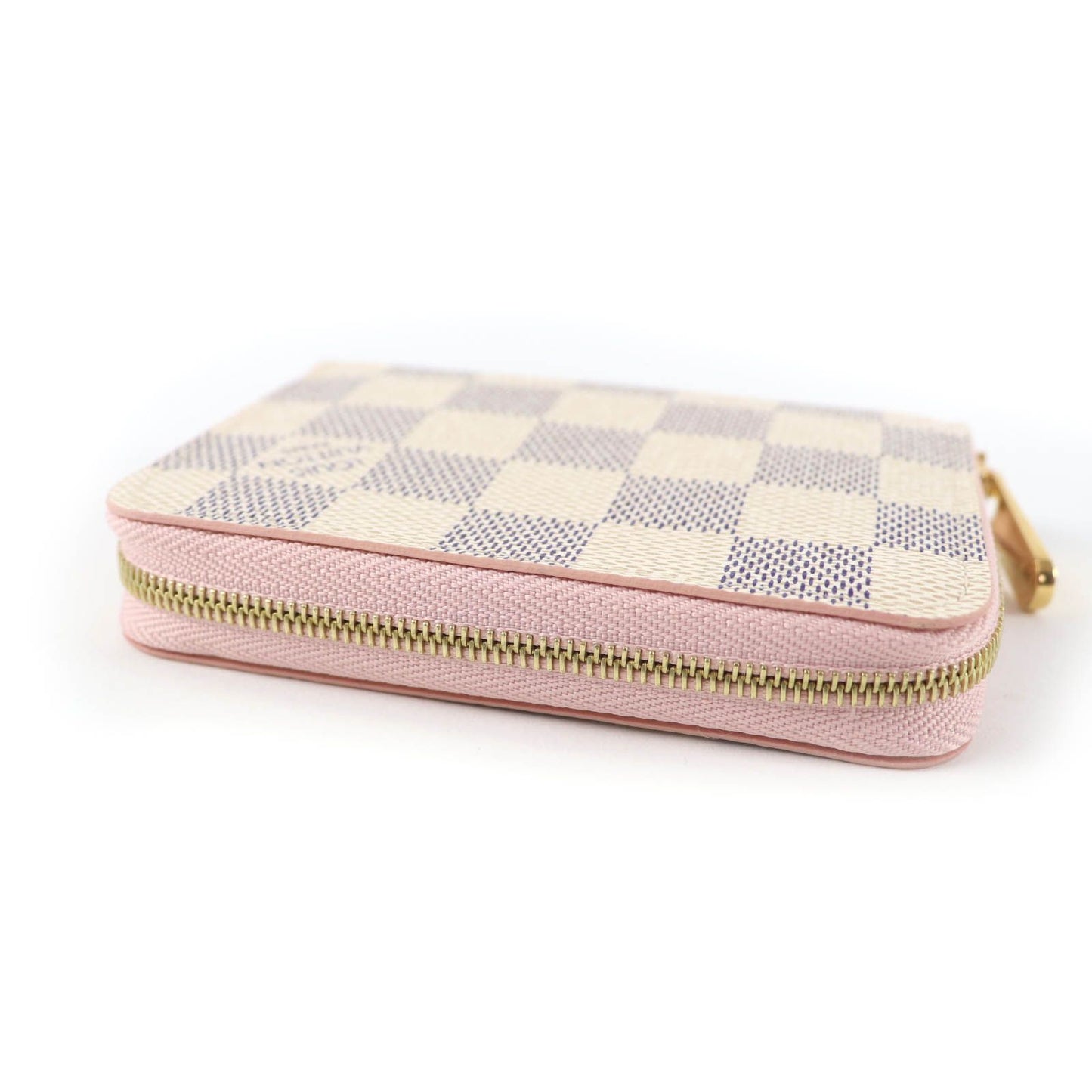 Louis Vuitton Zippy Coin Case Damier Azur Light Bliss Cream — view 5