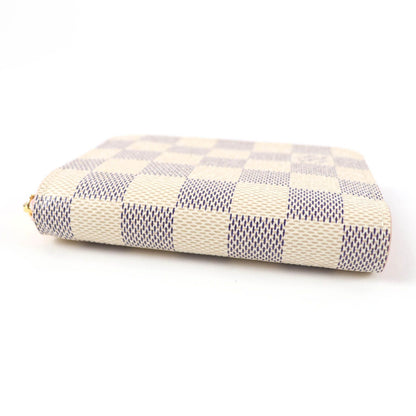 Louis Vuitton Zippy Coin Case Damier Azur Light Bliss Cream — view 4