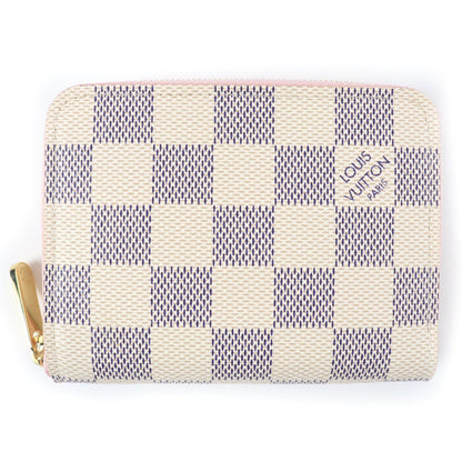 Louis Vuitton Zippy Coin Case Damier Azur Light Bliss Cream