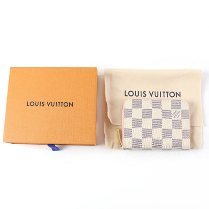 Louis Vuitton Zippy Coin Case Damier Azur Light Bliss Cream — view 2