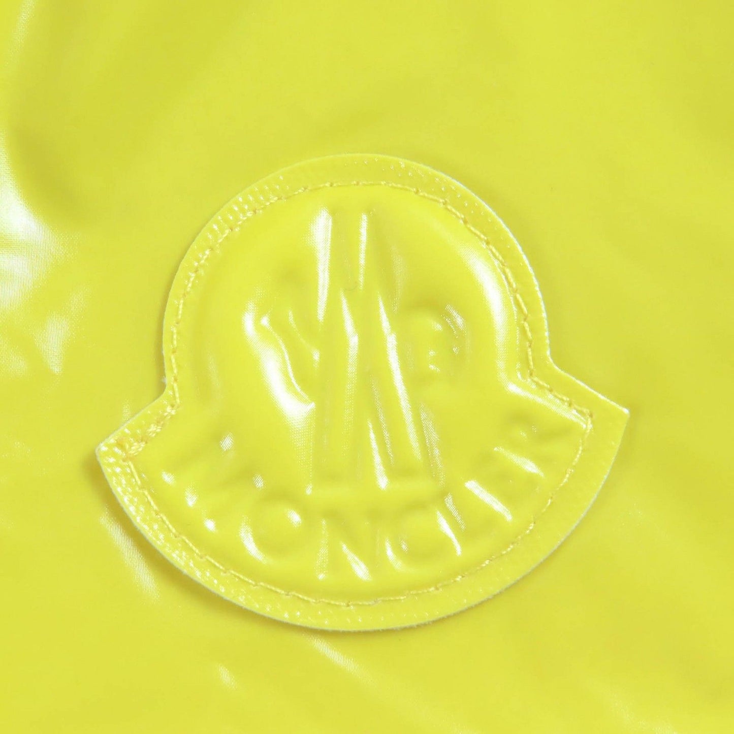 Moncler Sete Gilet Logo Patch Hoodie Nylon Vest Lightweight Yellow — view 6