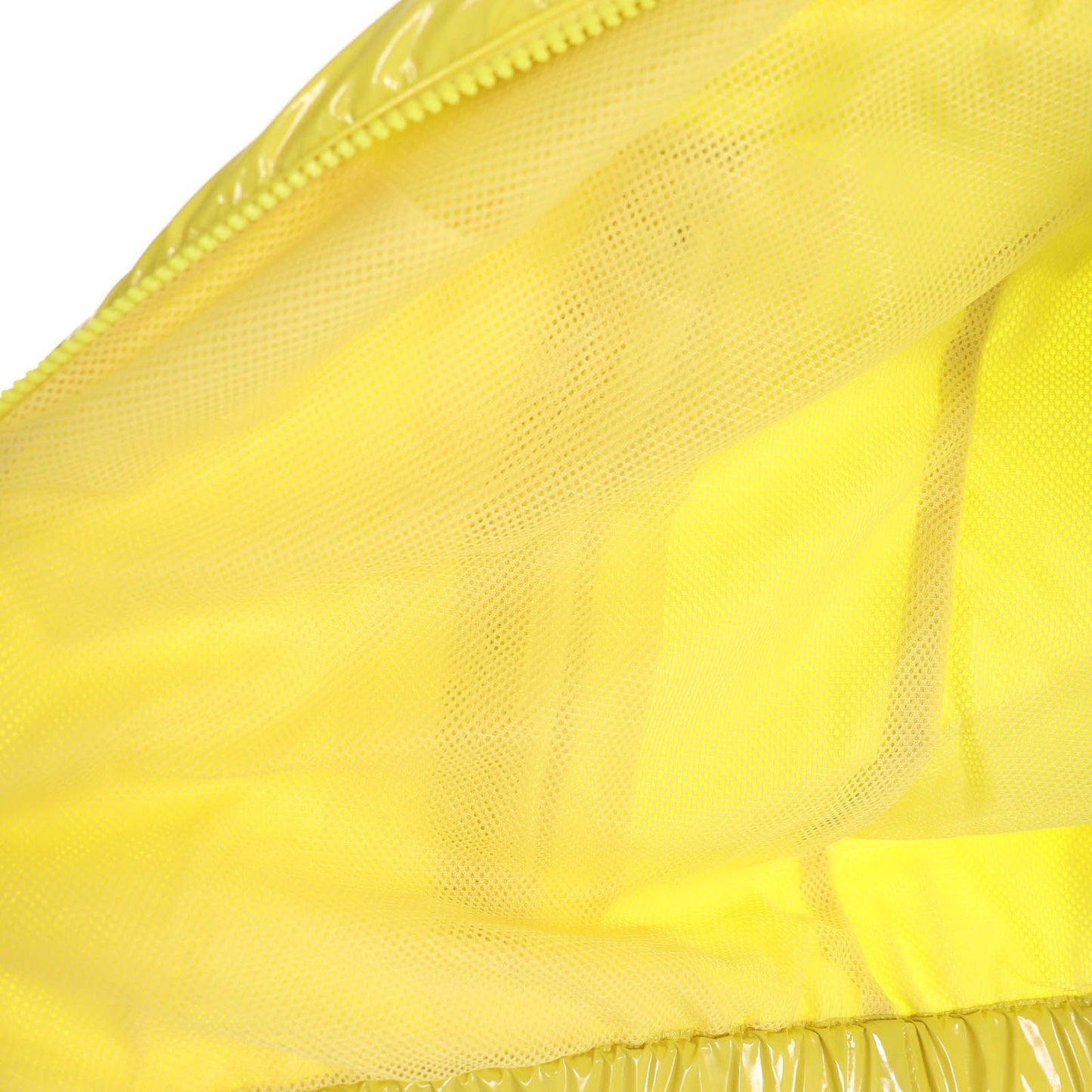 Moncler Sete Gilet Logo Patch Hoodie Nylon Vest Lightweight Yellow — view 5