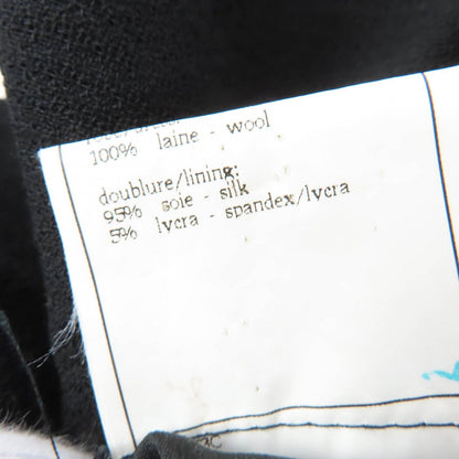 Chanel Vintage Wool Gripoix Button Long Length Jacket Black 40 — view 9