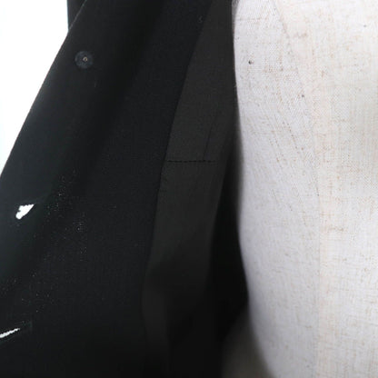 Chanel Vintage Wool Gripoix Button Long Length Jacket Black 40 — view 5