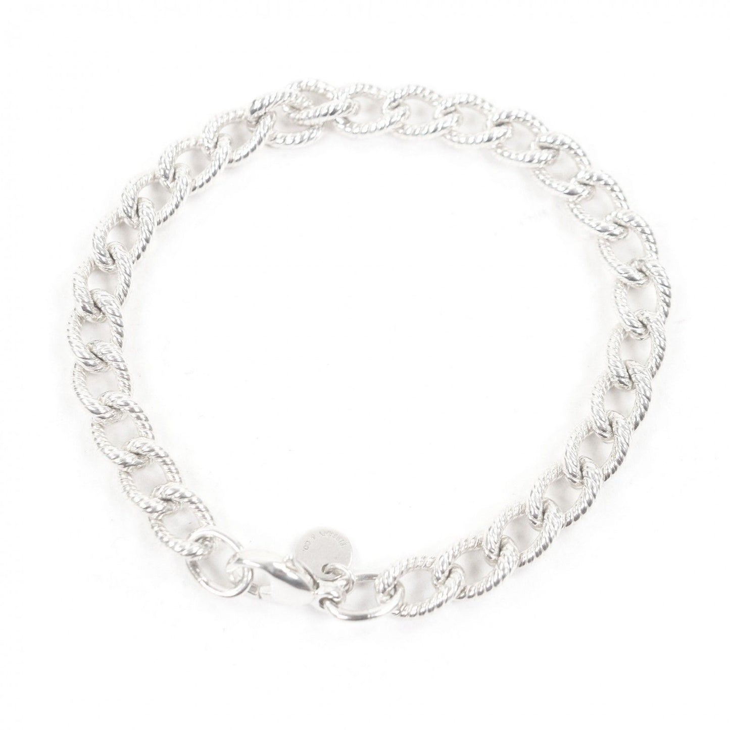 Tiffany & Co Twist Rope Chain Bracelet Silver