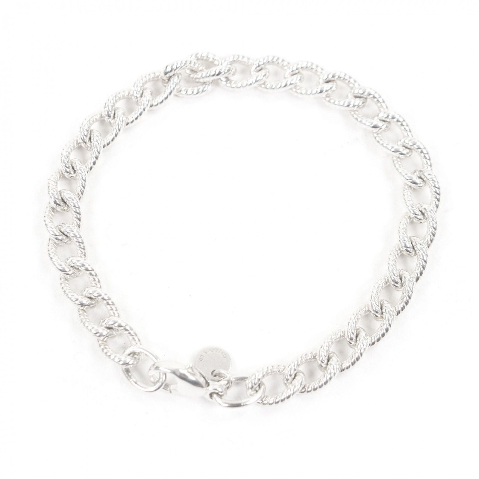 Tiffany & Co Twist Rope Chain Bracelet Silver