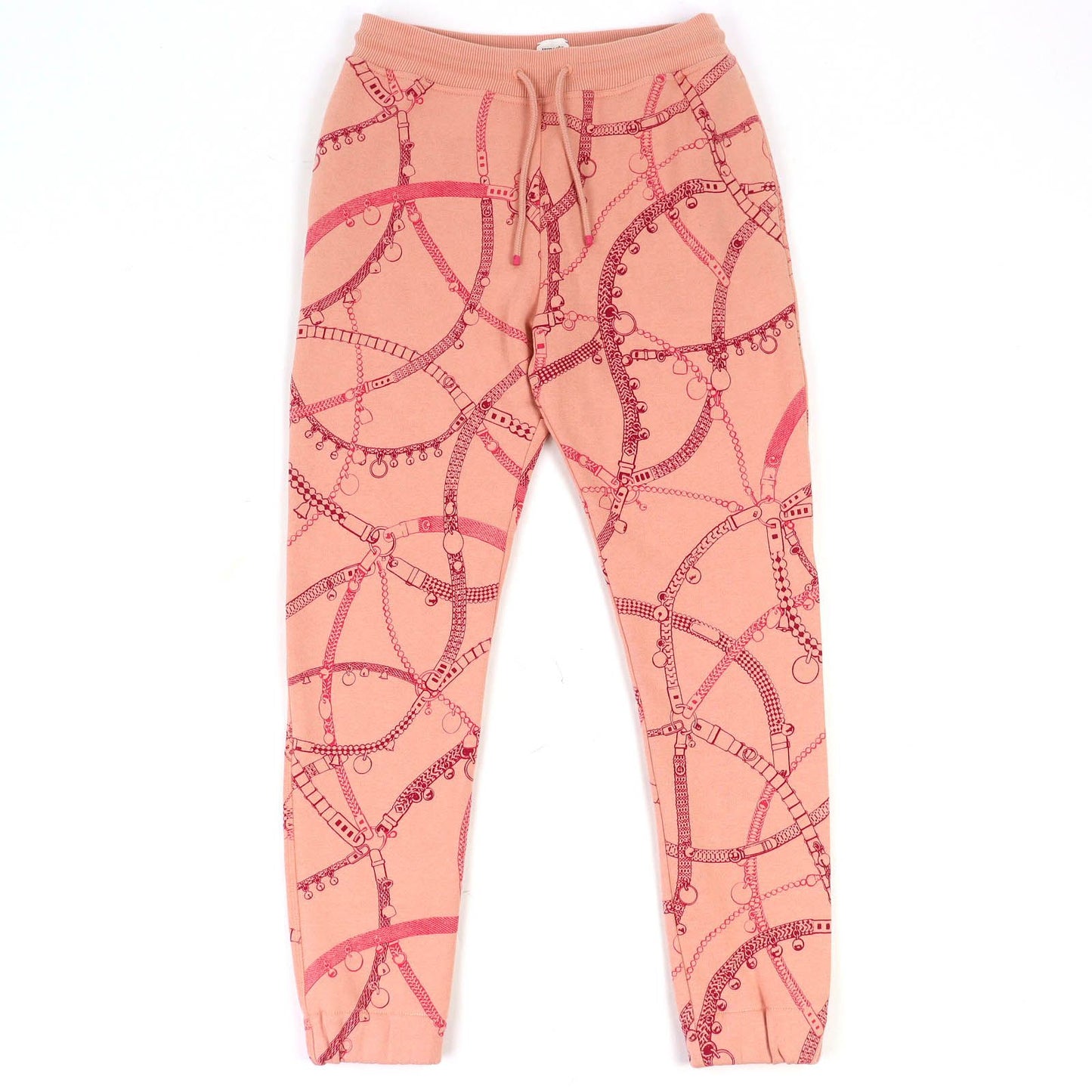 Hermes Tresor de Medor Cotton Camel Fleece Sweatshirt Pants Pink 34