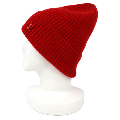 Louis Vuitton Bonnet LV Ahead Cashmere Logo Beanie Knit Cap Red Hat — view 2