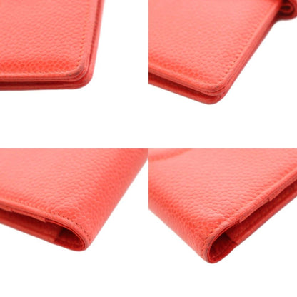 Chanel CC Logo Agenda Notebook Cover Caviar Leather Stationery Red KU — view 7