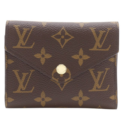 Louis Vuitton Portefeuille Victorine Monogram Canvas Brown Trifold Wallet