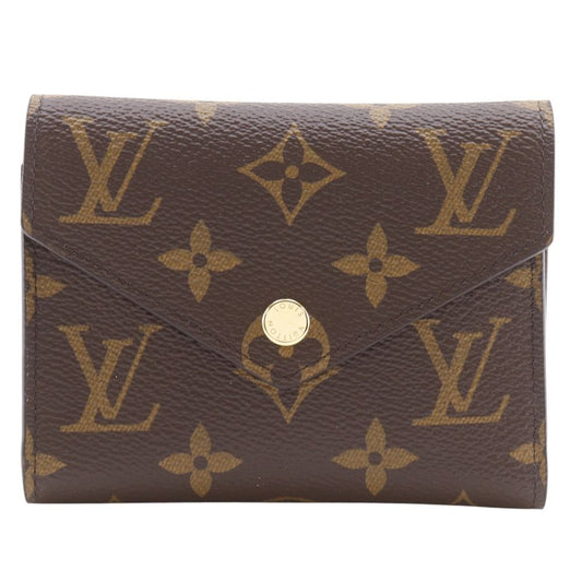 Louis Vuitton Portefeuille Victorine Monogram Canvas Brown Trifold Wallet