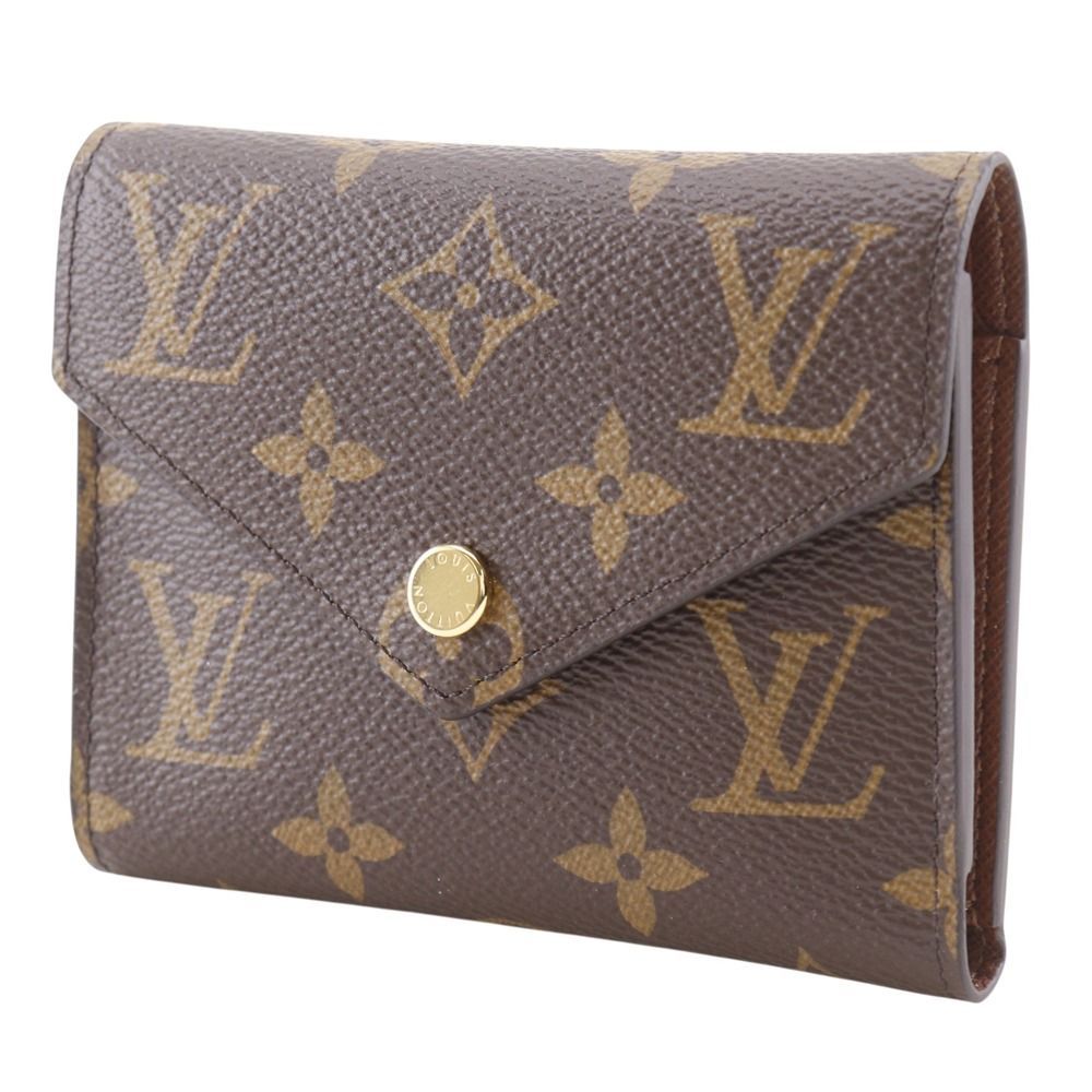 Louis Vuitton Portefeuille Victorine Monogram Canvas Brown Trifold Wallet — view 2