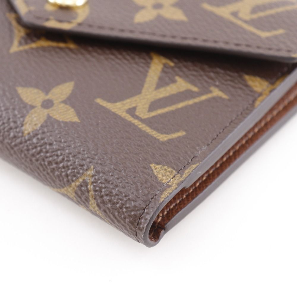 Louis Vuitton Portefeuille Victorine Monogram Canvas Brown Trifold Wallet — view 5