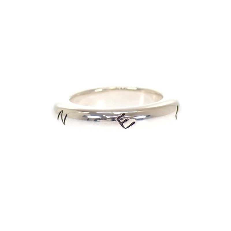 Chanel Logo Ring 925 Sterling Silver Vintage — view 3