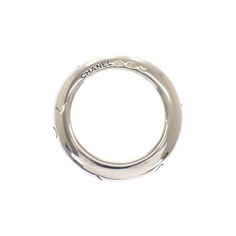 Chanel Logo Ring 925 Sterling Silver Vintage — view 6