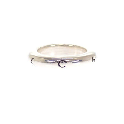 Chanel Logo Ring 925 Sterling Silver Vintage — view 2