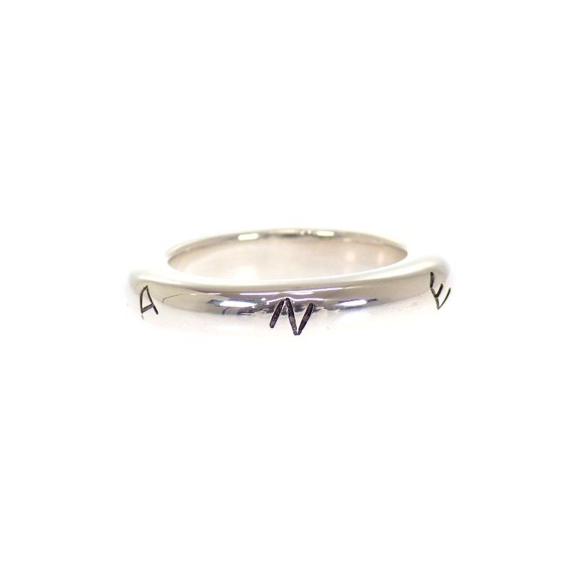 Chanel Logo Ring 925 Sterling Silver Vintage — view 4