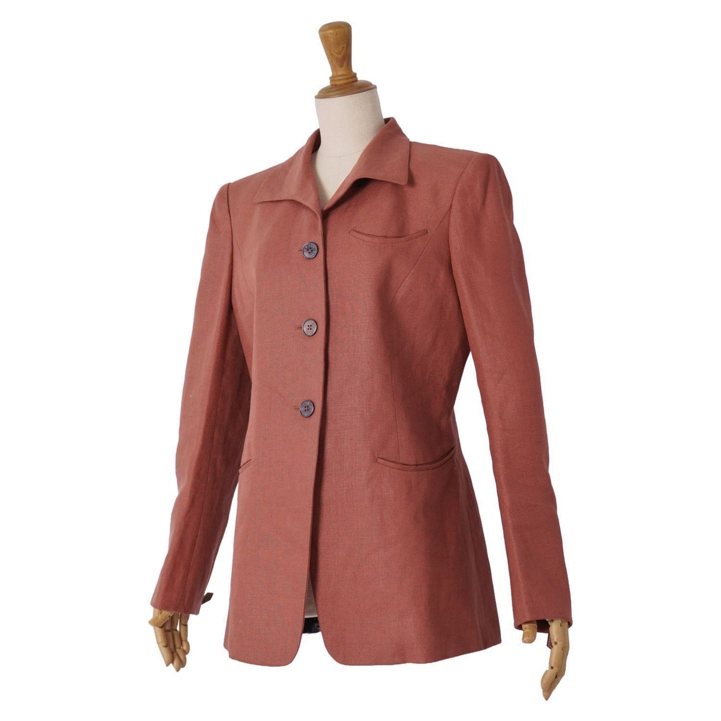 Hermes Vintage Jacket Logo Button Sleeve Zip — view 5